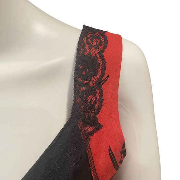 Shrine Vintage Cocktail Dress Orange Pirates Print Size M - Picture 11 of 16